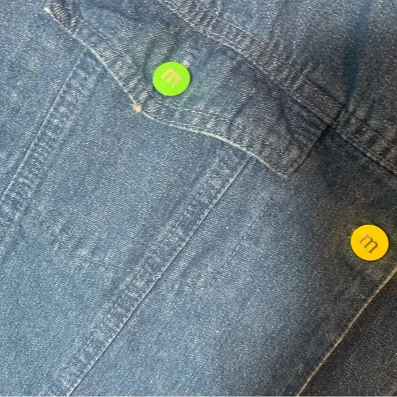 The Bradford Exchange Blue Denim M&M's Shirt Size Large - Picture 7 of 8